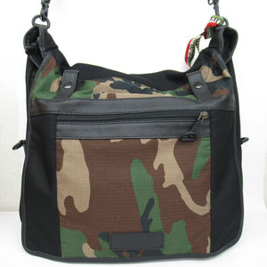 Orobianco DESERTIKA Shoulder Bag Black Camouflage Pattern